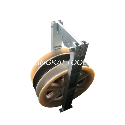 822mm Đường kính lớn truyền trên cáp Con lăn Nylon Sheave Block Pulley Wih Ba bánh xe
