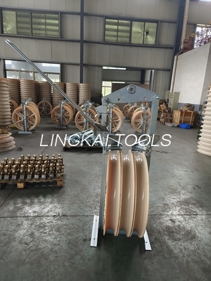 Các khối dây chuyền máy bay trực thăng bằng nylon Five Sheaves cho trang web dây chuyền của người dẫn