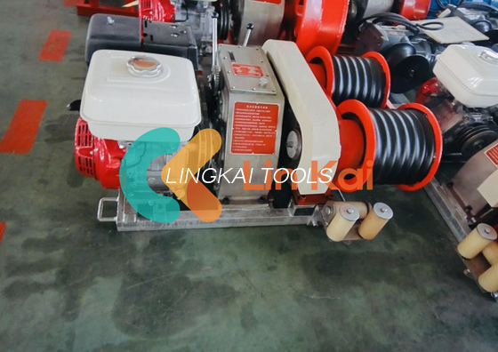 Sản xuất dầu và khí đốt bền 9KW 30 50kn Double Capstan Winch Tower Erection Machine