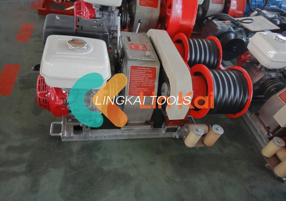 50KN Power Cable kéo Winch với sáu hộp bánh răng và động cơ 9KW