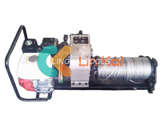 30 Kn hiệu suất chạy bằng khí Winch động cơ xăng chạy bằng xăng Winch với bốn bánh răng và trống có thể tháo rời