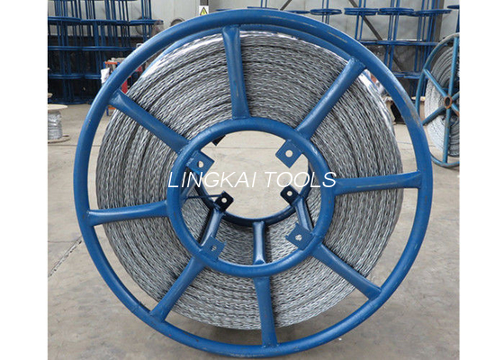 Hexagon Cáp mạ kẽm Thiết bị kéo dây Dây chống xoắn với 6 hình vuông