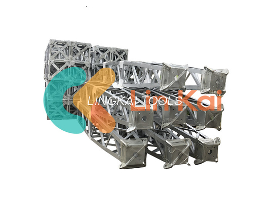 Max 600kn Capacity Tower Erection Gin Pole Aluminium Alloy A Shape Lattice Derrick Mast