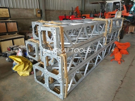 Hợp kim nhôm Một hình dạng lưới Gin cực Derricks cho tháp cài đặt