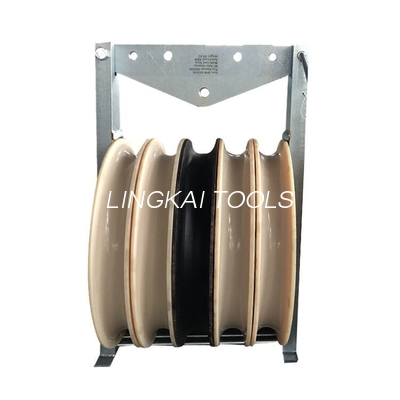 Con lăn cao su 660MM Năm bánh xe khối dây dẫn
