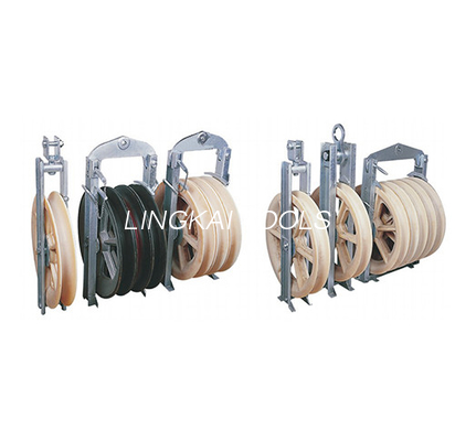 5 bánh xe máy bay trực thăng trên không Chuỗi ròng rọc dây dẫn đi kèm