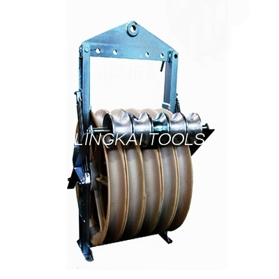 Khối ròng rọc cáp điện chuỗi OEM với con lăn nối đất