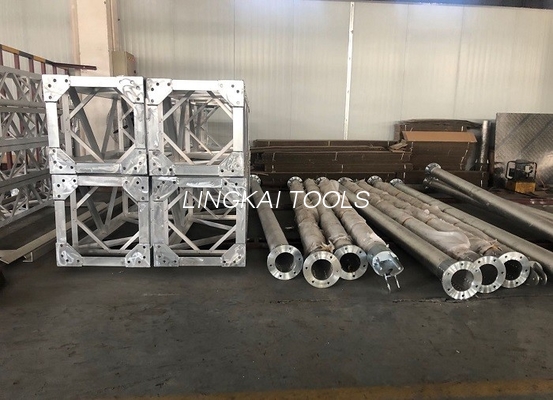 Tháp lưới treo bên trong Lắp dựng Gin Poles Hợp kim nhôm
