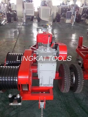 Tời kéo có động cơ 50KN rơ moóc để nối dây trên không